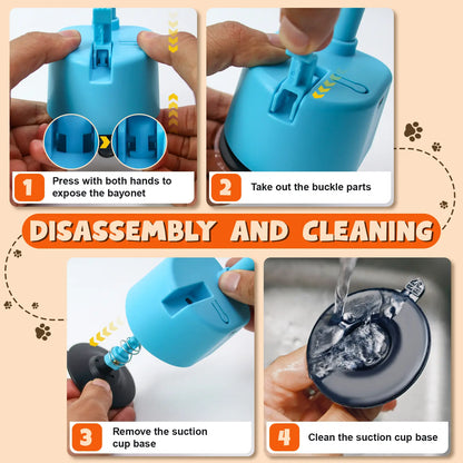 Automatic 360° Interactive Cat Toy - Rechargeable Electric Feather Teaser with Suction Base for Indoor Cats
