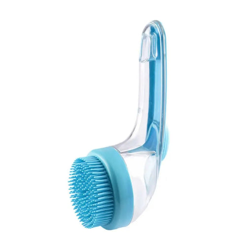 2026 Enhanced 2-in-1 Pet Bath Brush with Soap Dispenser, Soft Silicone Grooming and Shedding Comb for Dogs and Cats, Gentle Massage Scrubber for Efficient Bathing and Improved Coat Cleanliness