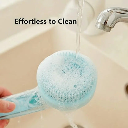 2026 Enhanced 2-in-1 Pet Bath Brush with Soap Dispenser, Soft Silicone Grooming and Shedding Comb for Dogs and Cats, Gentle Massage Scrubber for Efficient Bathing and Improved Coat Cleanliness