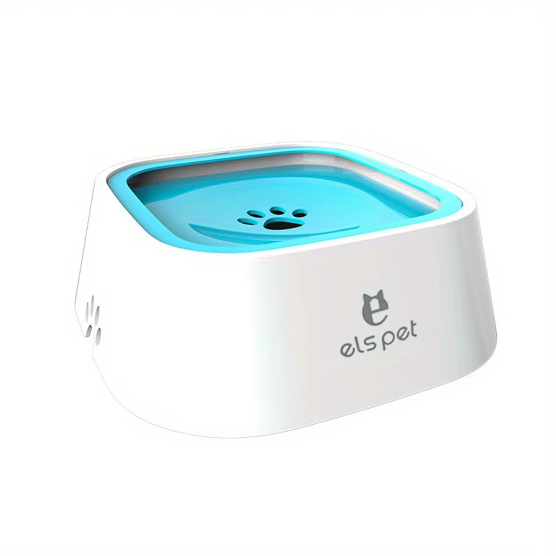 Pet Water Bowl with Slow Feeder Design - No-Spill Dog Water Dish