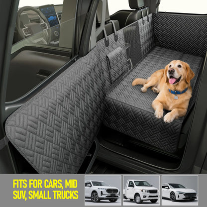 Premium Dog Car Seat Cover with Reinforced Base, Supports Up to 400 lbs | Innovative Waterproof Hammock Design for Cars, SUVs & Full-Size Trucks (Available in Small & Large Sizes)