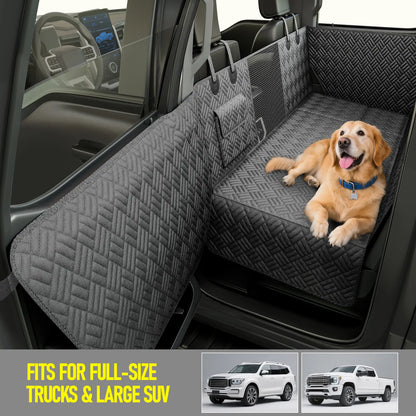 Premium Dog Car Seat Cover with Reinforced Base, Supports Up to 400 lbs | Innovative Waterproof Hammock Design for Cars, SUVs & Full-Size Trucks (Available in Small & Large Sizes)