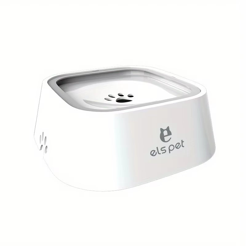 Pet Water Bowl with Slow Feeder Design - No-Spill Dog Water Dish