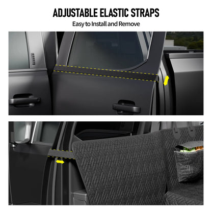Premium Dog Car Seat Cover with Reinforced Base, Supports Up to 400 lbs | Innovative Waterproof Hammock Design for Cars, SUVs & Full-Size Trucks (Available in Small & Large Sizes)