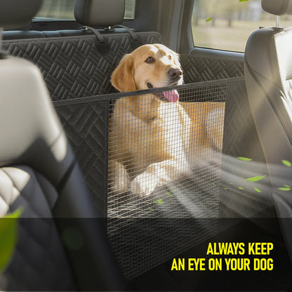 Premium Dog Car Seat Cover with Reinforced Base, Supports Up to 400 lbs | Innovative Waterproof Hammock Design for Cars, SUVs & Full-Size Trucks (Available in Small & Large Sizes)